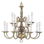 Livex Lighting Williamsburgh Chandelier Antique Brass. Fixed Price $365.99.