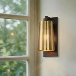 Gold Wall Light, Industrial Bronze & Brass Sconces With Metal Shade For Corridor. Fixed Price $55.99.