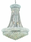 Elegant Lighting V1800D28/RC Primo 14 28"W Crystal Empire - Chrome. Fixed Price $1554.00.