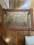 Ethan Allen Devereaux Tuscan Wrought Iron Glass Coffee Cocktail Table 32-8410. Fixed Price $200.00.