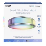 Feit Smart In. 13 W Nickel Flush Mount Ceiling Fixture. Fixed Price $54.99.