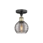 Innovations Lighting 616-1F-9-6-ATHENS Deco Swirl-ceiling Fixture Black. Fixed Price $142.56.
