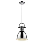 New Golden Lighting 3604-S Ch-ch Duncan Chrome Pendant Ceiling Fixture. Fixed Price $79.99.