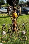Chateau Deville 5-LIGHT Walnut Chandelier Without Shades Hampton Bay. Fixed Price $50.00.