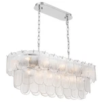 Artcraft Lighting AC12054 Bianca 32"W Crystal Linear - Polished Nickel. Fixed Price $1322.68.