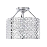 Home Decorators Collection Kimberly 3-LIGHT Crystal And Chrome Semi-flushmount. Fixed Price $52.99.