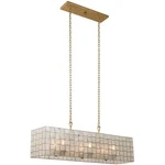 Kalco Lighting 505860OL Roxy Island Ceiling Oxidized Gold Leaf. Fixed Price $1402.00.