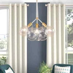 Rrtyo Mateo 19.7 In. 3-LIGHT White Glam Cluster Globe Glass Bubble Chandelier. Fixed Price $84.87.