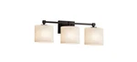 Justice Design FSN842330OPALMBLK Fusion 3-LT 25" Bath Vanity Black. Fixed Price $247.49.
