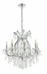 Chrome Crystal Chandelier Light Fixture Foyer Or Dining Room Ceiling Hanging. Fixed Price $1241.63.
