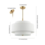 Safavieh Cambrie 3LT 21.5" Chandelier, Reduced Price 2172782975 CHA4021A. Fixed Price $103.00.