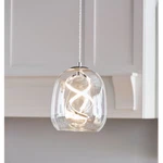 Modern Led Mini Origin 21 Chrome Pendant Light Clear Glass Globe CPL112CH. Fixed Price $95.88.