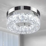 Brylokra 9.8 Inch Modern Crystal Chandelier Small Flush Mount Ceiling Light. Fixed Price $24.96.