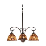 Meyda Lighting 24'W Tiffany Fishscale 3 Lt Chandelier, Paba - 74045. Fixed Price $1315.35.