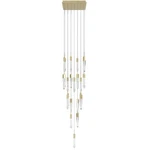 Avenue Lighting Aspen 25LT 171" Pendant, Brass/bubbled Crystal HF1904-25-AP-BB. Fixed Price $4414.00.
