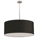 Dainolite 1 Light Pendant 28', Black, Satin Chrome DRM-L-797. Fixed Price $719.99.