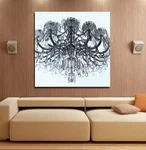 Crystal Chandelier, Canvas Wall Art, Modern Fashion Glam, Luxury Pop Glow. Fixed Price $99.95.