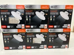 6PK Commercial Electric 5 IN./6IN. T20 Smart Led Recessed Light Trim Adjust Cct. Fixed Price $59.99.