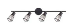 4-LIGHT Orb Track With Metal Cage 33.25 In., Made By Canada. Fixed Price $217.10.