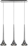 Aspen Creative 61035 Led Light Hanging Pendant Ceiling Chrome 23". Fixed Price $234.00.