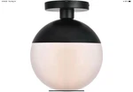 Elegant Lighting LD6066 Eclipse 10"W Semi-flush Globe Black. Fixed Price $74.99.