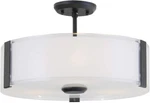 Dvi Lighting Convertible Semi Flush Mount With Silk Screened Graphite Finish. Fixed Price $159.99.