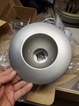 Lithonia 6" Recessed Ceiling Light Open Wide Flange Trim Brushed Nickel Torsion. Fixed Price $20.00.