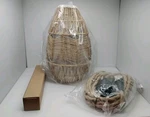 Tebio Plug In Pendant Light Hand-woven Hemp Cord With Switch. Fixed Price $19.95.