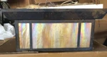 Brass Light Gallery Exterior Flush Mount Craftsman Style Fixture. Fixed Price $200.00.