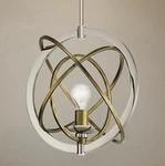 New Kichler 44201 Pn Nickel Ibis Single Light 15 Globe Pendant Chandelier. Fixed Price $149.99.
