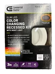 (4) Commercial Electric Canless Integrated Led Recessed Lights W/ Night. Fixed Price $45.44.