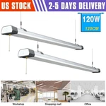 2X 120W 4FT Led Shop Linkable Warehouse Garage Ceiling Tube Lights 16800LM. Fixed Price $112.39.