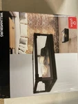 Globe 65917 2-LIGHT Flush Mount Ceiling Fixture, Bronze/wood Finish, Seeded Glas. Fixed Price $44.54.