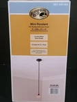 Hampton Bay Oil Rubbed Bronze Mini Pendant 6" Diameter 57" High (1001409264). Fixed Price $40.00.