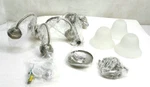 Kichler 3293 Wynberg Light Chandelier Brushed Nickel & Satin Etched Glass. Fixed Price $89.99.