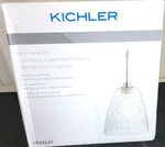 Kichler Brushed Nickel Transitional Clear Glass Cone Mini Pendant Light. Fixed Price $44.89.