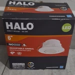 Halo 6" Adjustable Gimbal Led Recessed Light 5 Colors White Matte RA6069S1EWHDMR. Fixed Price $14.99.
