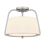 Dsi Lighting Corbin 15" 2-LIGHT Brushed Nickel Ceiling W/ Opal Glass Shade. Fixed Price $49.88.