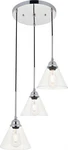 Histoire 3-LIGHT Chrome Pendant Mid-mod Elegance. Fixed Price $265.00.
