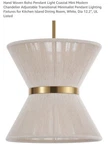 Boho Coastal Mini 12.2IN Hand Woven Modern Pendant Light Fixture. Fixed Price $70.00.