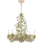 Crystorama 4846-CT Josie Chandelier Champagne Green Tea. Fixed Price $1198.00.