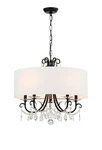 Crystorama Lighting Group 6625-CL-MWP Othello 24"W Black. Fixed Price $848.00.