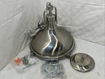 Progress Lighting Fresnel Lens 12 In. 1-LIGHT Brushed Nickel Pendant. Fixed Price $99.00.