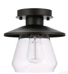 Hampton Bay Northmoore 1-LIGHT Oil Rubbed Glass Vintage Semi-flush Mount N10. Fixed Price $15.00.