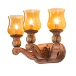 Meyda Lighting 20" Wide Kendall 3 Vanity, Pale Amber - 18957. Fixed Price $277.20.