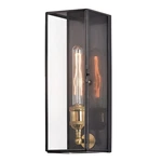 Solid Brass Outdoor Wall Lantern Sconce Exterior Porch Lamp With Tempered Glass. Fixed Price $72.36.
