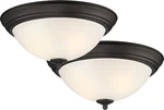 Flush Mount Ceiling Light, 2-PACK, 11 Inch Led Frosted Glass Lighting Fixture.... Fixed Price $41.95.