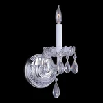 Crystorama 1031-CH-CL-MWP Traditional Crystal 1-LIGHT Hand Cut Sconce. Fixed Price $218.00.