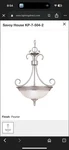 Savoy House Pewter Pendant Light With White Marble. Fixed Price $75.00.