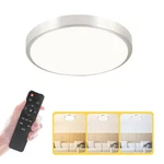 Led Flush Mount Ceiling Light Fixture With Remote Control Inch 18W Clos. Fixed Price $36.79.